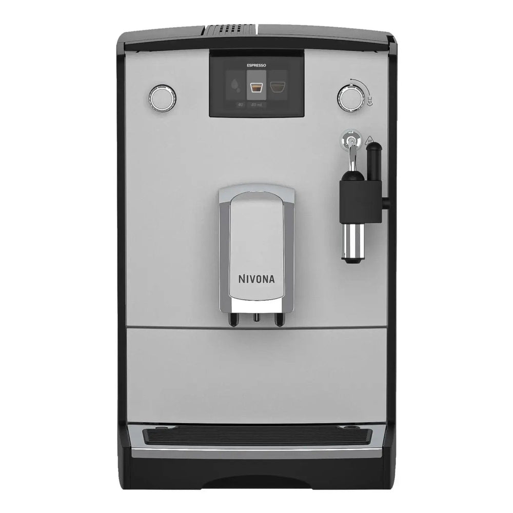 Nivona NICR 555 Kaffeevollautomat Grau mit TFT-Display, 2-Tassen-Funktion & Milchschaum