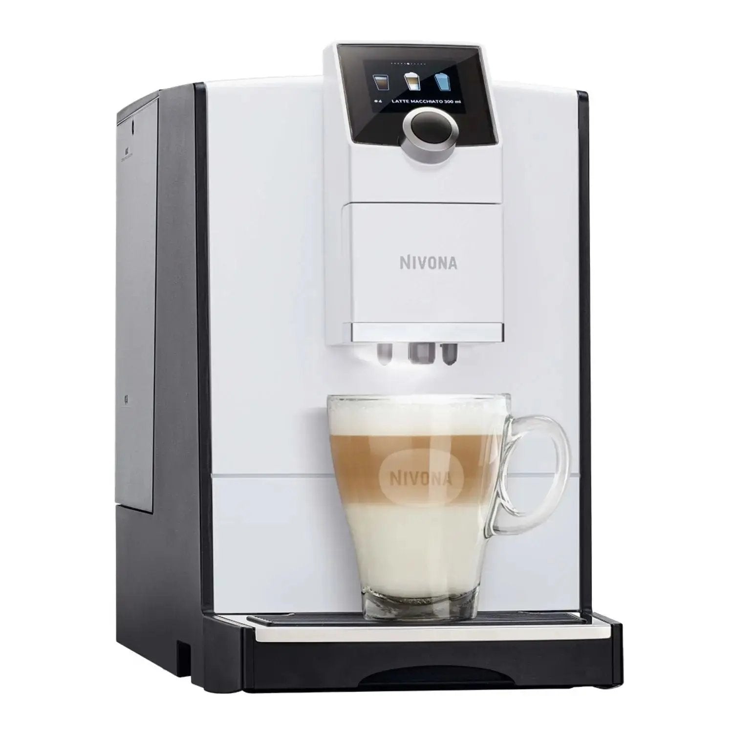 Nivona NICR 796 Kaffeevollautomat Chrom-Weiß: Perfekter Kaffee, Milchschaum, App-Steuerung, TFT-Display