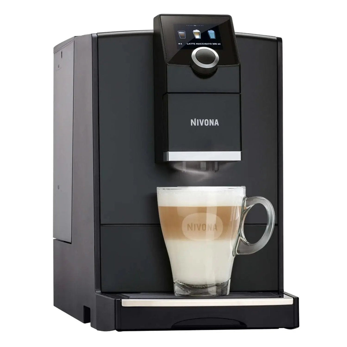 Nivona NICR 790 Kaffeevollautomat Matt Schwarz: Aroma Balance, OneTouch Milchsystem, App-Steuerung