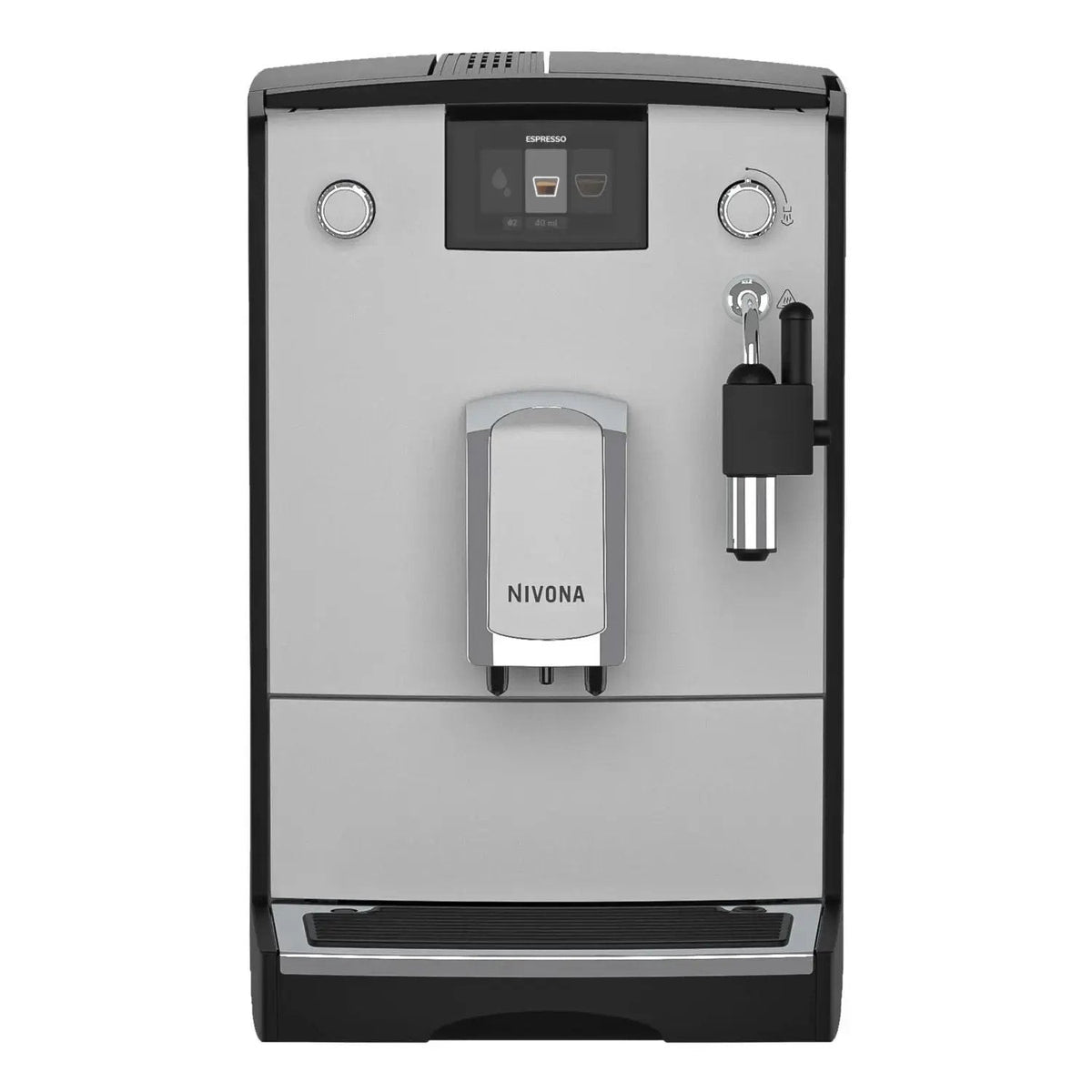 Nivona NICR 555 Kaffeevollautomat Grau mit TFT-Display, 2-Tassen-Funktion & Milchschaum