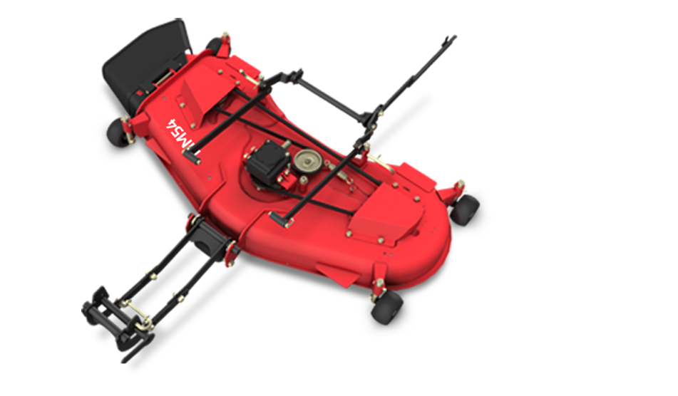 Tym Allrad-Diesel-Kleintraktor T194 mit Rasenbereifung und 137cm  Zwischenachsmähwerk