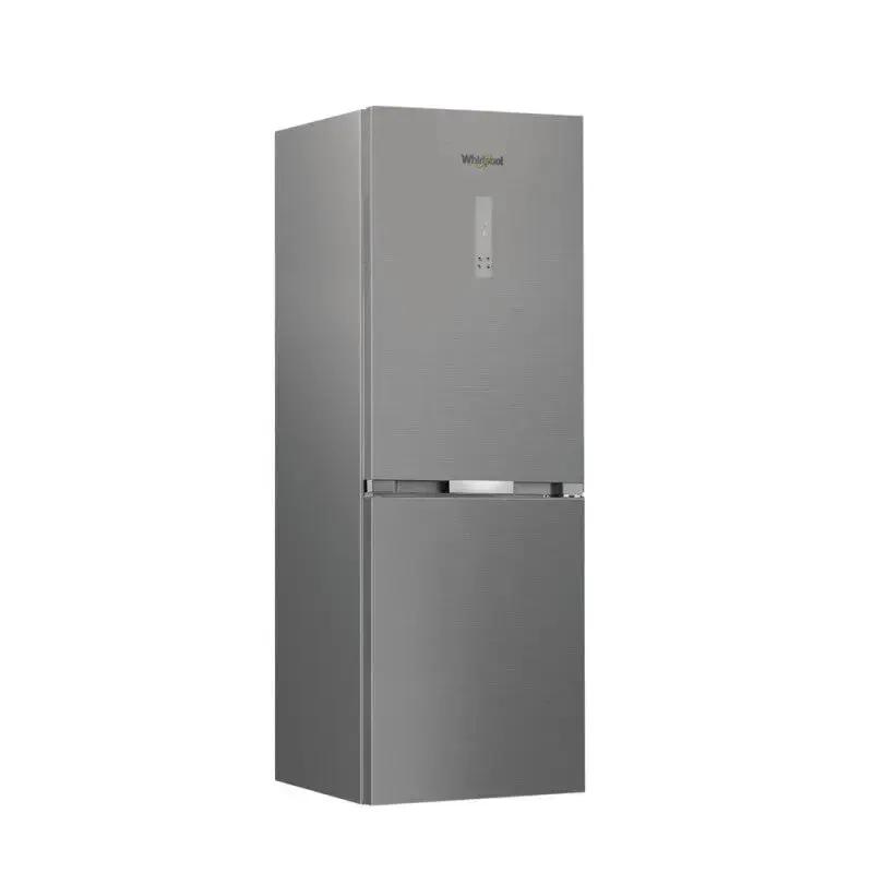 Effizienter Whirlpool WHK26362XP5E Inox Kombi-Kühlschrank: 316L Total No Frost, Leise, Modern